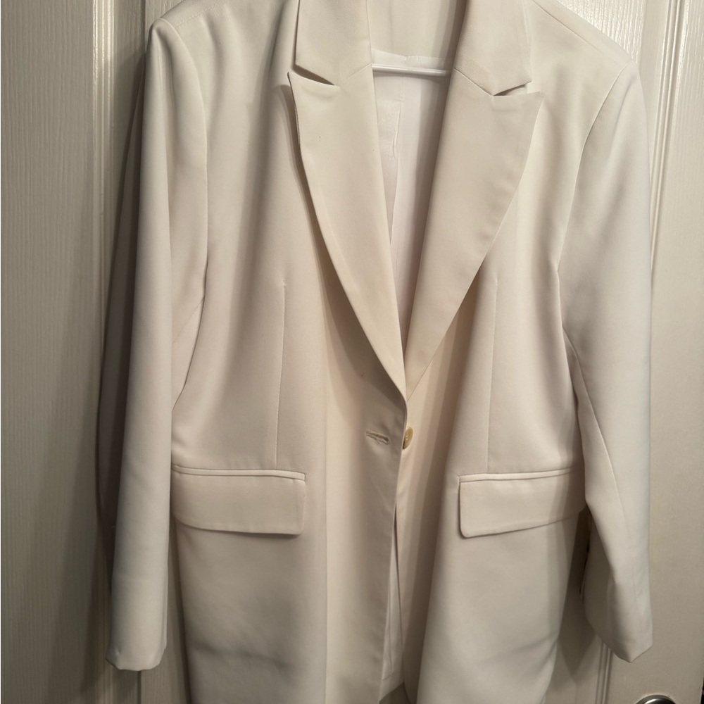 Classic Women's White Blazer